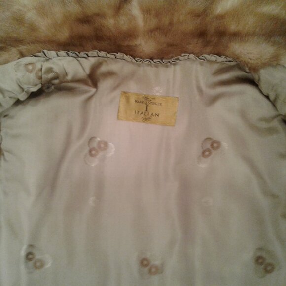 WOMEN REAL NATURAL MINK FUR VEST COAT JACKET WOMEN BROWN TAN M MEDIUM L LARGE 10 - Picture 7 of 13